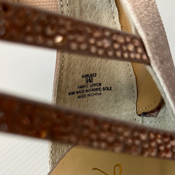 Elegant Strappy Rose Gold Heels v2260 - Picture 7 of 7